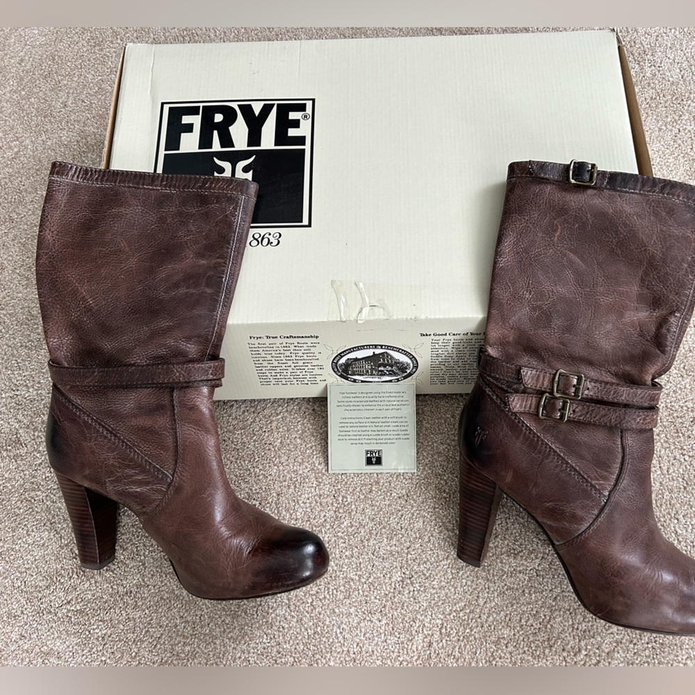Frye boots Miranda Slouch dark brown